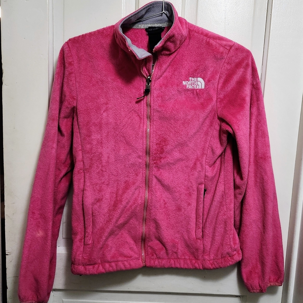 The North Face Women's Pink Fleece Jacket - Small